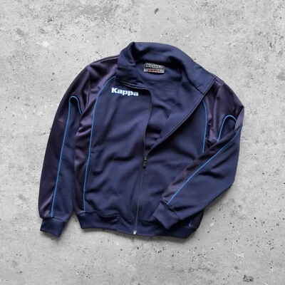 Kappa Mens Vintage 90s Full Zip Y2K Track Jacket Logo Pockets Casual Size - S - Image 1 of 4
