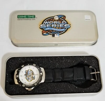 2003 World Series Watch 100th Anniversary Marlins Yankees Game Time NEW - Image 1 of 4