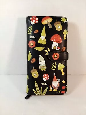 Cartera para mujer Shag Wear negra gnomos y verduras Foto 1 de 4