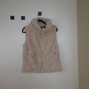 Tommy Hilfiger Full Zip Faux Fur Vest in Tan Size M - Picture 1 of 10