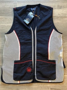 Gilet tiro piccioni Beretta grande argento blu rosso bianco outdoor nuovo con etichetta - Foto 1 di 5