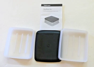 De colección 1990 Tupperware Hot Dog Casa Set Almacenamiento Guardián Deli Contenedor Foto 1 de 4