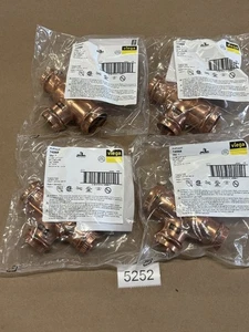 VIEGA 14568 ProPress 1-1/4" x 1" x 1" (PxPxP) Reducing Tee Copper Press Fitting - Picture 1 of 3