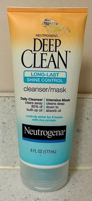 Máscara limpiadora Neutrogena Deep Clean Long-Last Shine Control 6 oz nueva Foto 1 de 2