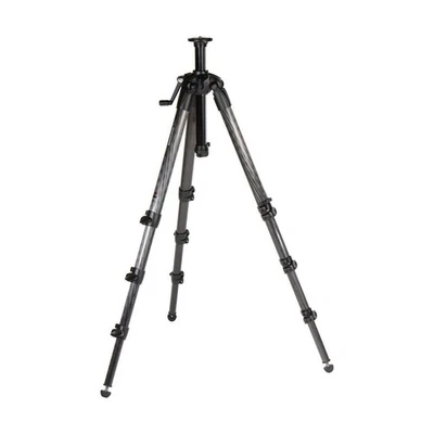 Trípode engranado de 4 secciones de fibra de carbono Manfrotto 057 (MT057C4-G), negro Foto 1 de 4