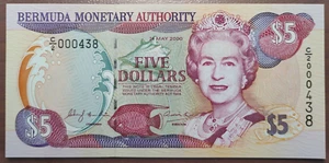 BERMUDA 5 DOLLARS 24/05/2000 P 51a SC UNC - Picture 1 of 2