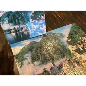 Big Ben 1000 pc jigsaw puzzle Halstatt Austria MISSING ONE PIECE Dated 1997 USA - Picture 1 of 9