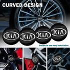 4 X 56MM NEW ALUMINIUM DOMED STICKERS Cap Logo Badge Wheel Tire Center for KIA