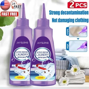 2X Advanced Active Enzyme Laundry Stain Remover Clothes Oil Stain Remover 120ML - Picture 1 of 18
