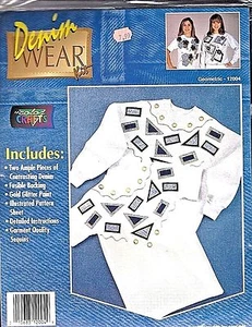 Fall Color Crafts, Denim Wear Kit # 12004, Geometric - Original Pkg. - Picture 1 of 3