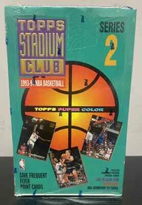 1993-94 TOPPS STADIUM CLUB SERIES 2 HOBBY BASKETBALL SEALED BOX JORDAN 1st Day ? - Picture 1 of 1