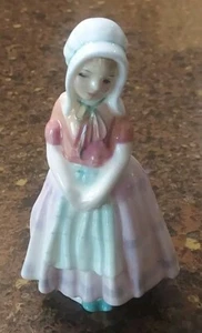 Vintage Royal Doulton Old World European Lady Girl in Bonnet Figurine HN1680 RL - Picture 1 of 6