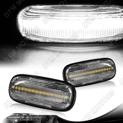 Luces de señalización lateral LED blancas claras para Land Rover Defender 1998-2015 Foto 1 de 4