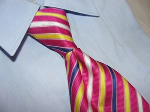 ERMENEGILDO ZEGNA Herren Krawatte Seide Luxus Streifen Mehrfarbig - Bild 1 von 5