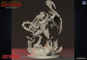 Gothmor - Demon of the Deep - Fire Beast - Fantasy - Papel 3D - 28mm - 32mm - Picture 1 of 2