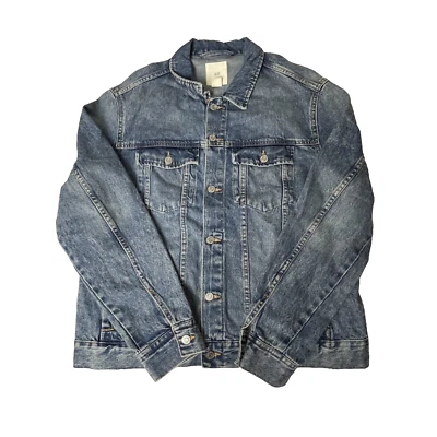 H&M L.O.G.G джинсовой ткани синий Мужская куртка размер L - Изображение 1 из 4