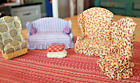 VINTAGE DOLLHOUSE UPHOLSTERED FURNITURE-NUMEROUS PIECES*CUTE-1:12