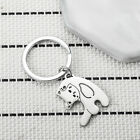 Stainless Steel Love Cat Pendant Keyring For Couple Fashion Heart Cat Keychai ny