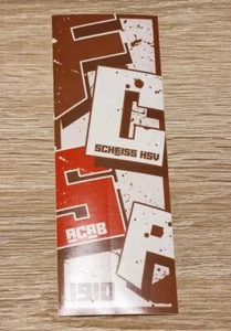 1x St.Pauli Aufkleber Sticker 5x15cm FC Sankt Pauli Bundesliga Derby HSV Hamburg - Picture 1 of 2