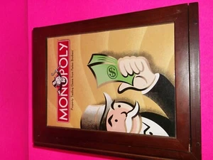 MONOPOLY WOODEN BOOKSHELF GAME - Picture 1 of 2