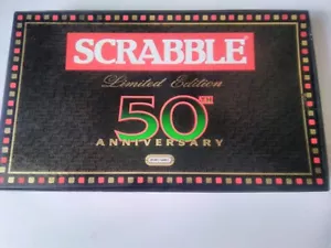 Scrabble 50th Anniversary Board Game Limited Edition 1998 Complete - Picture 1 of 12