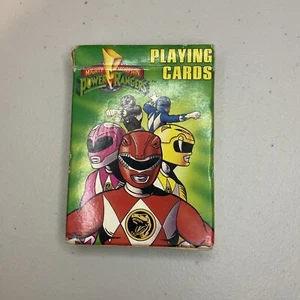 Vintage 1994 Mighty Morphin Power Rangers Playing Cards Green Deck 100% - Picture 1 of 2