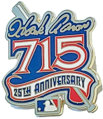 MLB Hank Aaron 715 Home Runs 25th Anniversary 1999 Lapel Pin - Image 1 of 3