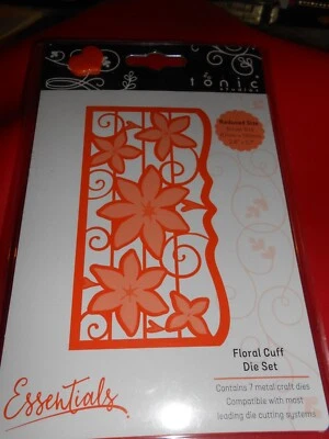 Floral Cuff Craft Dies Metal Cut Stencil Emboss Tonic Studios  - Image 1 of 2