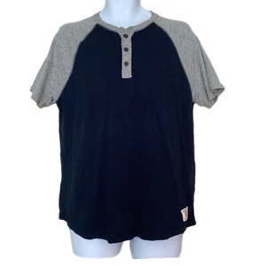 Abercrombie & Fitch Short Sleeve Gray/Blue 3 Button 92 Athletic Dept Size L - Picture 1 of 5