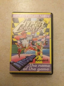Jeu sur cassette en boite Hyper Sports pour ordinateur Sinclair ZX Spectrum - Photo 1/3