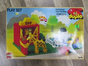 Duplo 2666 Mini Preescolar Zoo Familias Set NUEVO En CAJA 26 Piezas Lego 1990 - Imagen 1 de 10