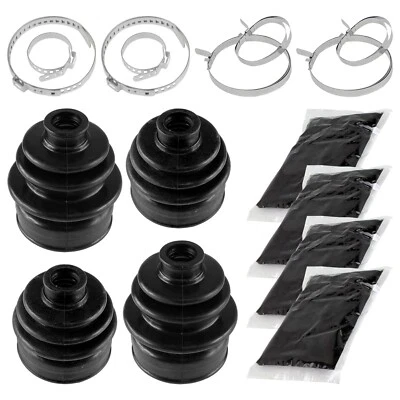 2 Rear Axle Inner Outer CV Boot Kit for Yamaha Grizzly 450 YFM450 4X4 2011-2014 - Image 1 of 4