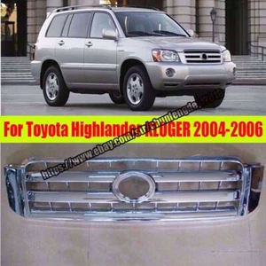 For Toyota Highlander KLUGER 2004-2006 Car Front Bumper Upper Grille Grid Trim - Foto 1 di 3