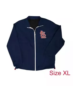 St. Louis Cardinals Windschutzjacke mit durchgehendem Reißverschluss für Erwachsene versiegelt SGA 4/20/24 XL NEU - Bild 1 von 3