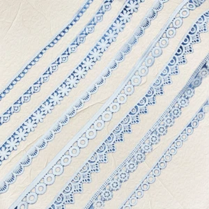10 iarde Pizzo Fiore Morbido Bianco Bordo Morbido Abbigliamento Abbellimenti Artigianato Fai Da Te - Foto 1 di 19
