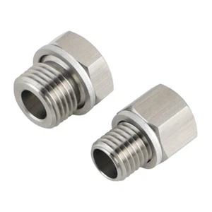 Adaptador de sensor de temperatura de refrigerante de acero M16X1.5 M12X1.5 a 1/8" NPT para motor GM LS - Imagen 1 de 6