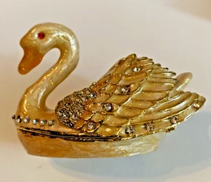 CAJA BARATIJA CISNE COLECCIÓN JOYAS CAJA BISAGRAS - Imagen 1 de 19