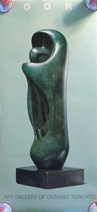 1988 Henry Moore Sculpture Poster Art Gallery of Ontario - Picture 1 of 8