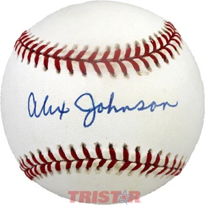 ALEX JOHNSON FIRMADO AUTOGRAFIADO AL BÉISBOL PSA - ÁNGELES, CARDENALES, YANQUIS - Imagen 1 de 2