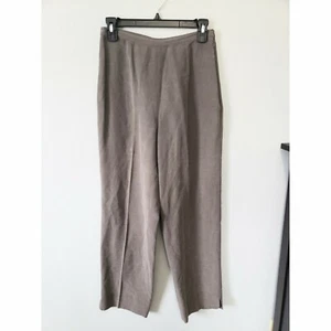 Gett Vintage gray dress pants linen and silk blend size small - Picture 1 of 9