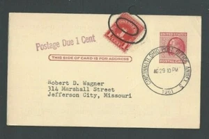 1961 Postage Due #J70 On 2c Postal Card Rae Was 3c Then - Picture 1 of 1