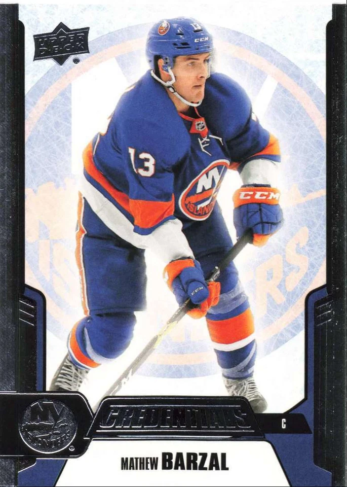 2019-20 Upper Deck Credentials Mathew Barzal New York Islanders #21 - Image 1 of 2