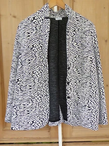 Damen Blazer, 48, Gerry Weber, Animal Muster, schwarz-weiß - Bild 1 von 4