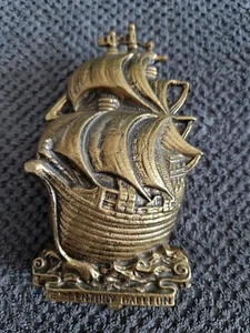 VINTAGE GROSSE MESSING TÜRKLINKE, SCHIFF - Bild 1 von 12