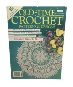 Old Time Crochet Patterns Magazine 1988 Doilies Normandie Lace Filet Tatting MOR - Picture 1 of 6