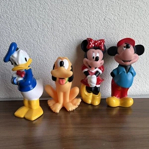 Disney Vintage PVC Figures - Mickey Mouse, Minnie Mouse, Donald Duck, Pluto - Picture 1 of 1
