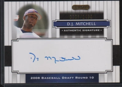 D.J. Mitchell (Yankees) 2008 Razor Signature Series Exclusive RC Auto/1499 Mint+ - Image 1 of 2