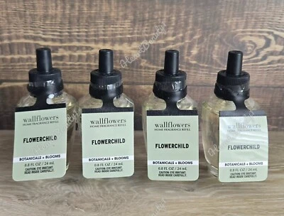 bath and body works flowerchild wallflowers home fragrance refill set of 4 - Image 1 of 2