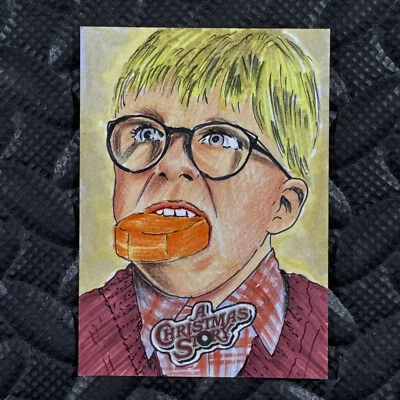 2024 CRYPTOZOIC A CHRISTMAS STORY 40TH ANN.  JOSHUA LUCAS SKETCH CARD RALPHIE - Image 1 of 2