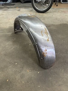 NOS Replica Raw Rear Fender 59-78 Harley Sportster XL Ironhead No TailLight Hole - Foto 1 di 5